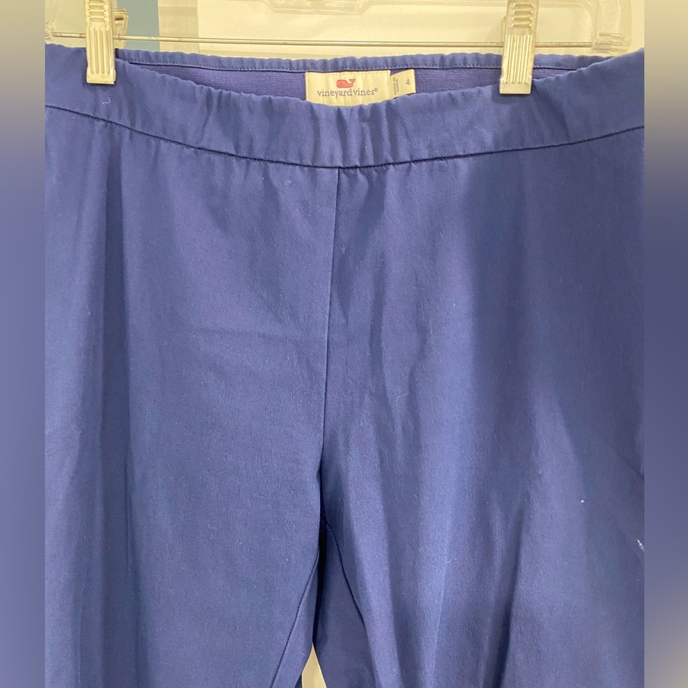 EUC Vineyard Vines Navy Dark Blue Straight Stretch Ankle Pants sz 4 small